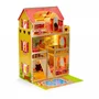 Casuta de papusi inalta din lemn cu mobilier si piscina, Ecotoys W06A333E - 2