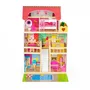 Casuta de papusi inalta din lemn cu mobilier si piscina, Ecotoys W06A333E - 3