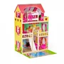 Casuta de papusi inalta din lemn cu mobilier si piscina, Ecotoys W06A333E - 4