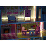 Casa de papusi, din lemn pentru papusi, cu etaj si mansarda, lumini LED, accesorii, 70 x 60 x 24 cm, Jokomisiada, ZA4130 - 4