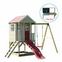 Casuta Nordic Adventure House cu loc de nisip, tobogan, leagan, bucatarie, Wendi Toys - 2
