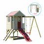 Casuta Nordic Adventure House cu loc de nisip, tobogan, leagan, modul sport, Wendi Toys - 4