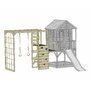 Casuta Nordic Adventure House cu loc pentru nisip, tobogan, leagan dublu, modul sport, bucatarie, Wendi Toys - 1