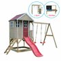 Casuta Nordic Adventure House cu loc pentru nisip, tobogan, leagan dublu, modul sport, bucatarie, Wendi Toys - 3