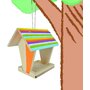 Eichhorn - Set creativ Casuta pentru hrana pasarilor, Multicolor - 6