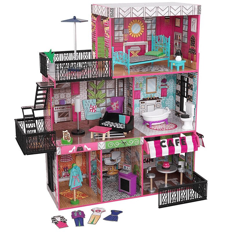 Kidkraft - casuta pentru papusi brooklyns loft