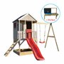 Casuta Summer Adventure House cu loc de nisip, tobogan, leagan, bucatarie (M9R_K), Wendi Toys - 5