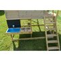 Casuta Summer Adventure House cu loc pentru nisip, tobogan, leagan dublu, bucatarie, Wendi Toys - 4