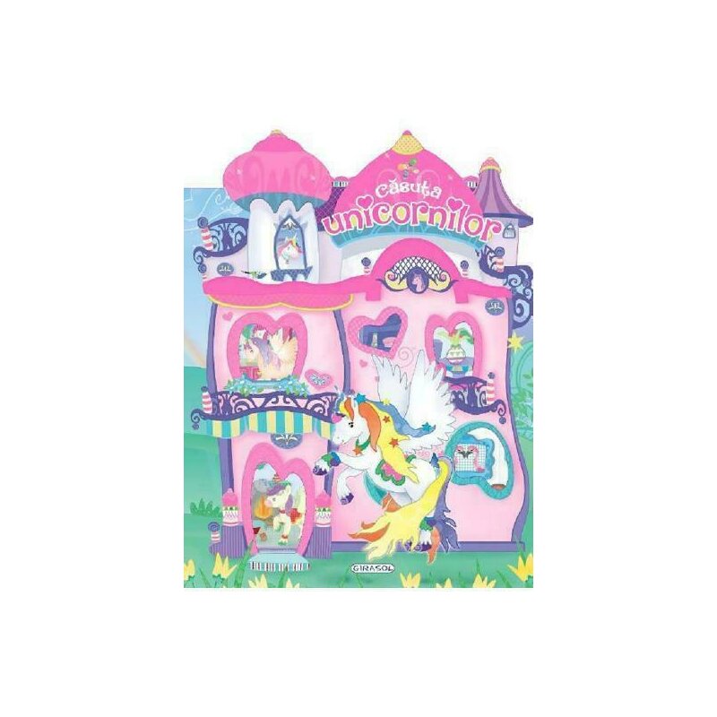 Girasol - carte de povesti casuta unicornilor, roz