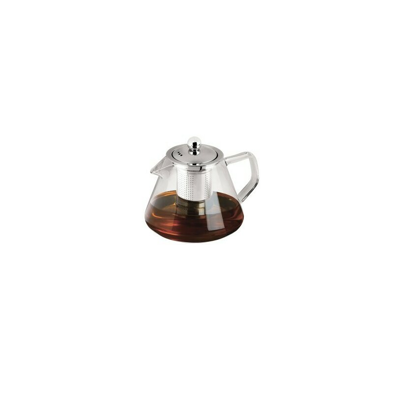 Ceainic din sticla cu infuzor, 1L, Black Silver Collection, Berlinger Haus, BH 7805