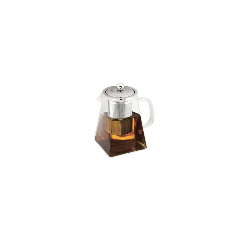 Ceainic din sticla cu infuzor, 950 ml, Black Silver Collection, Berlinger Haus, BH 7804
