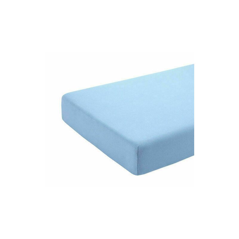 Kidsdecor - cearceaf cu elastic din bumbac, 120x60 cm, albastru