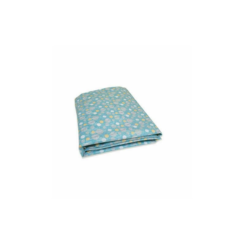 Kidsdecor - cearceaf cu elastic bubble din bumbac, 140x70 cm, albastru