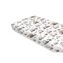 Cearceaf cu elastic, MimiNu, Pentru pat 160x80 cm, Din bumbac certificat Oeko Tex Standard 100, Cars Grey - 1
