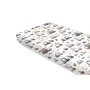 Cearceaf cu elastic, MimiNu, Pentru pat 160x80 cm, Din bumbac certificat Oeko Tex Standard 100, Cars Grey - 1