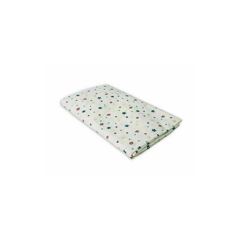 Kidsdecor - cearceaf “lumea stelutelor” patut bebelus 63x127 cm, cu elastic, din bumbac