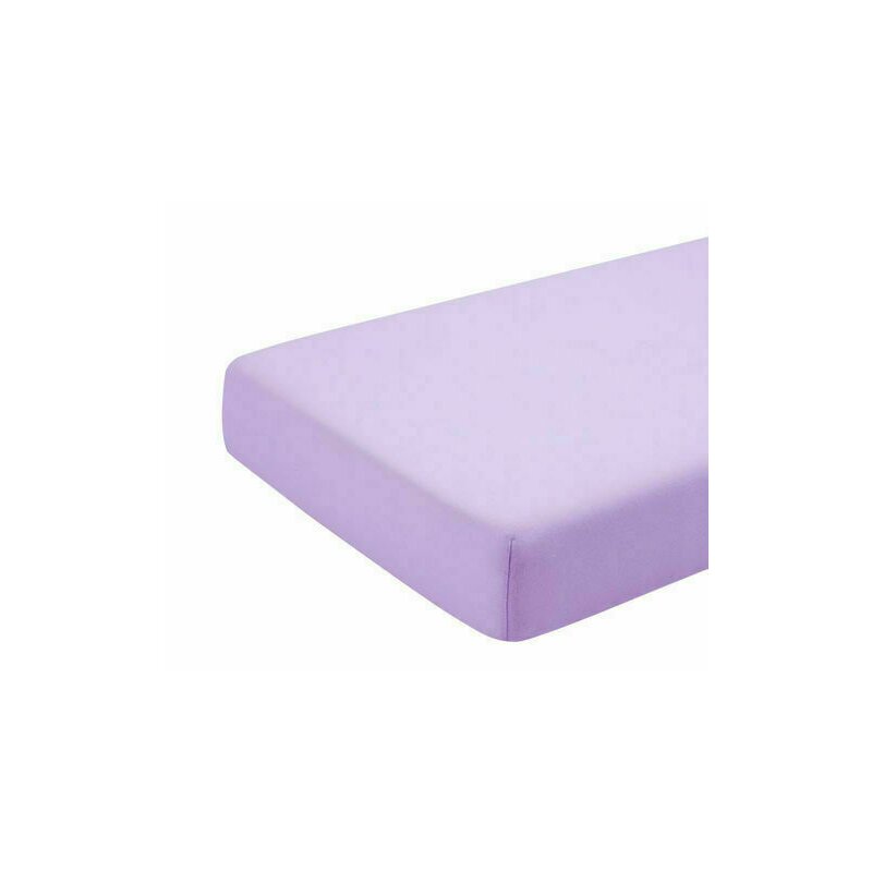 Kidsdecor - cearceaf cu elastic din bumbac, 120x60 cm, violet
