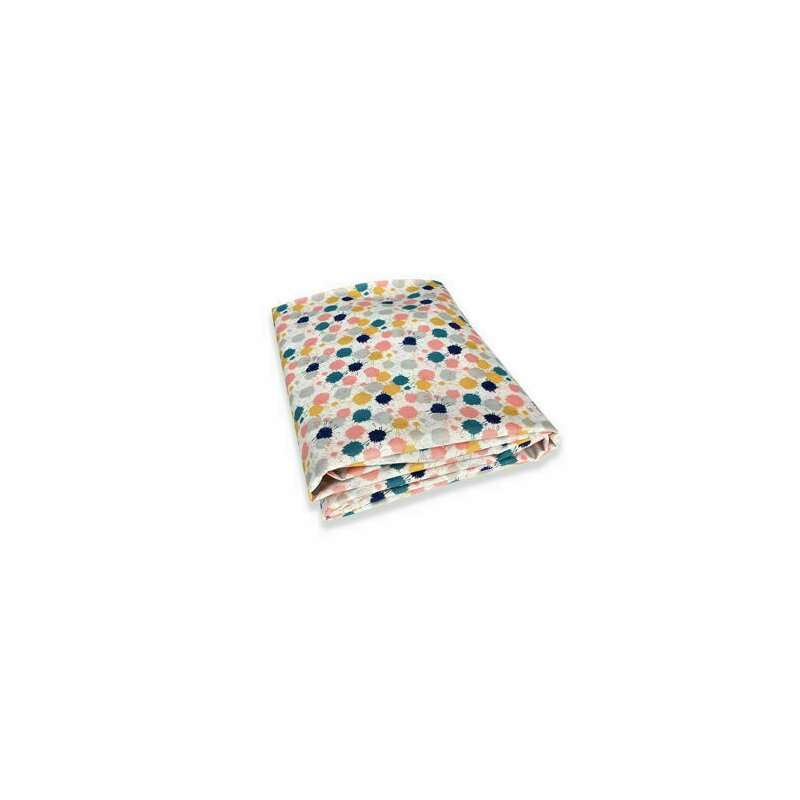 Kidsdecor - cearceaf cu elastic splash din bumbac, 120x60 cm
