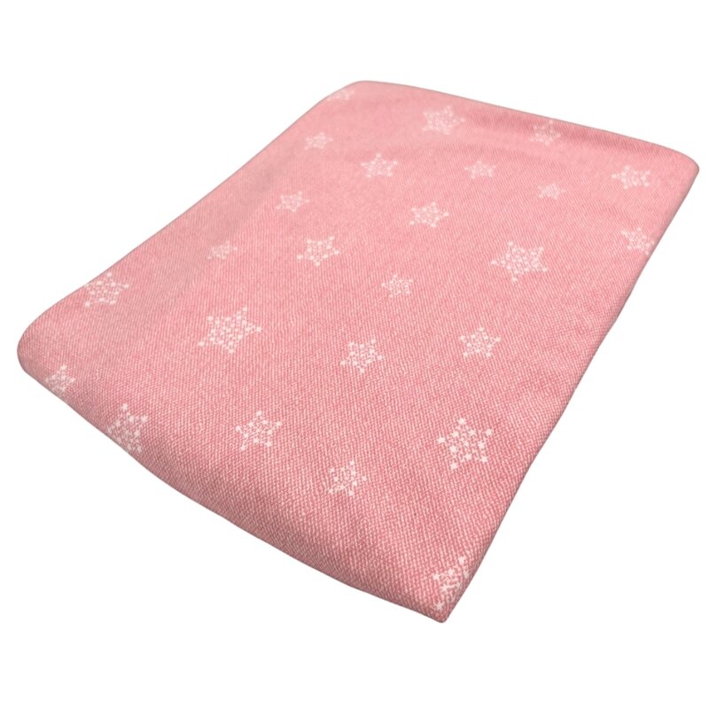 Cearceaf Stars in your eyes-Pink, cu elastic, din bumbac , 52x95 cm