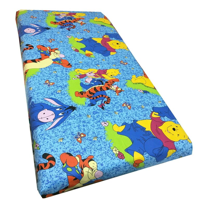 Deseda - cearsaf cu elastic pe colt 120x60 cm cu imprimeu - aiurila albastru