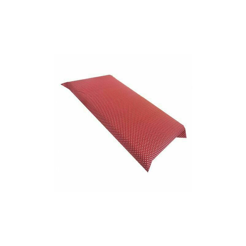 Deseda - cearsaf cu elastic pe colt 140x70 cm cu imprimeu - buline albe pe rosu