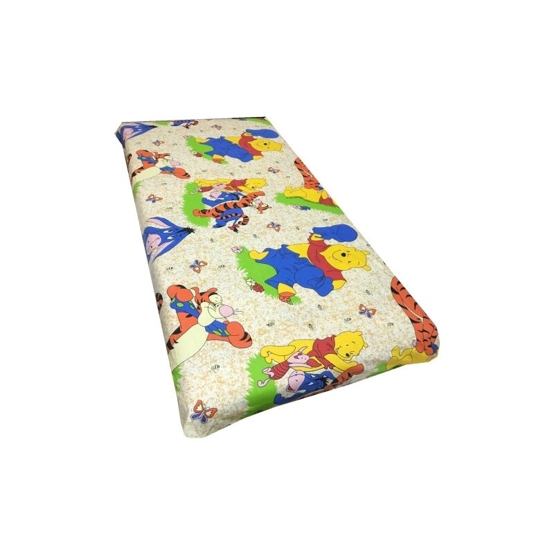Deseda - cearsaf cu elastic pe colt cu imprimeu aiurila crem-140*70 cm