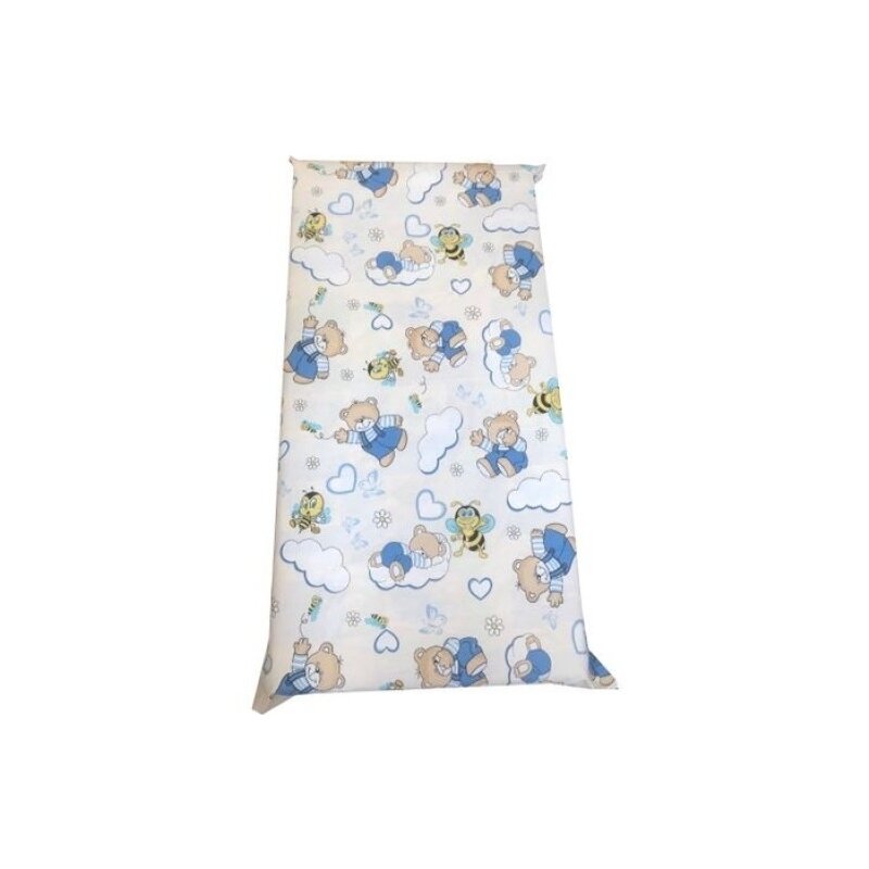Deseda - cearsaf cu elastic pe colt cu imprimeu ursi cu albine pe crem-140*70 cm