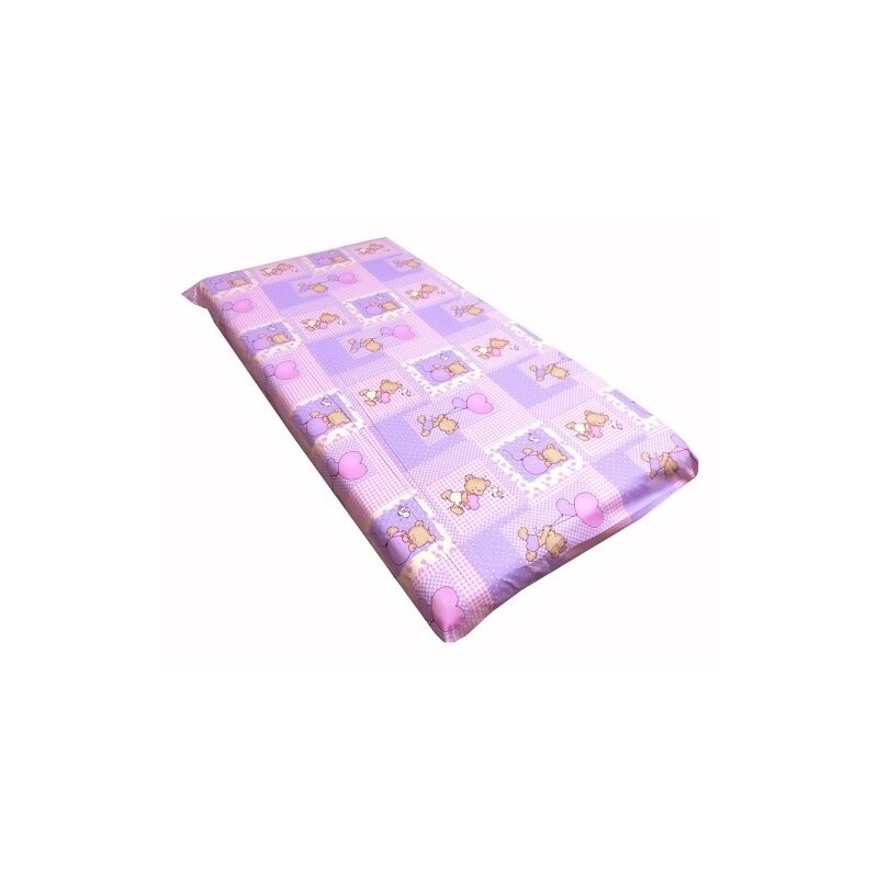 Deseda - cearsaf cu elastic pe colt cu imprimeu ursuleti pe roz-120*60 cm