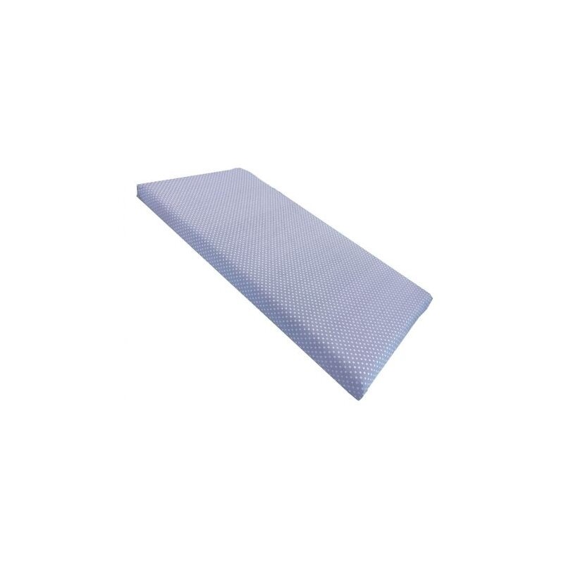 Deseda - Cearsaf cu elastic roata cu imprimeu Buline albe pe albastru-160*80 cm