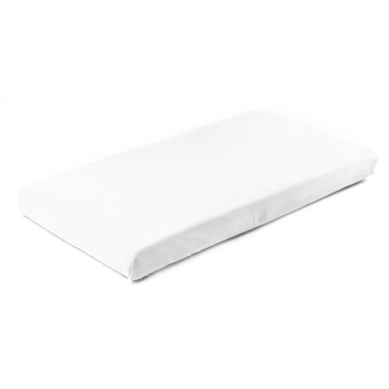 Sensillo - cearceaf cu elastic, jersey, din bumbac, 120x60 cm, alb