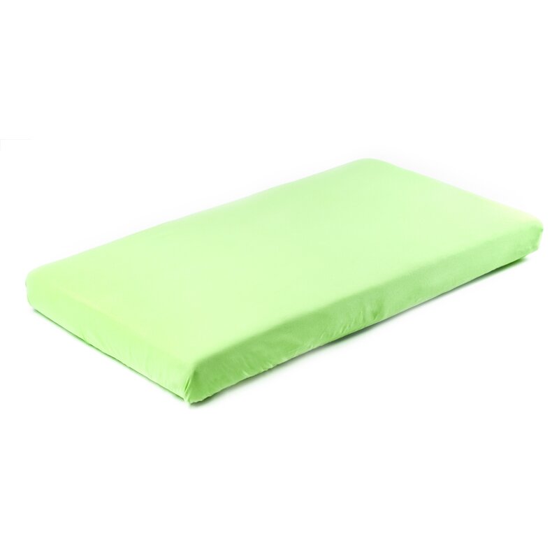 Sensillo - cearceaf cu elastic, jersey, din bumbac, 120x60 cm, verde