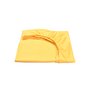 Cearsaf pat bumbac 100% culoare galben  90x200x10 cm - 2