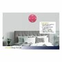 Tfa - Ceas de perete colorat, analog, creat de designer, model CONTOUR, roz, TFA 60.3047.12 - 3