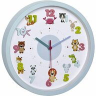 Tfa - Ceas de perete pentru copii, silentios, cu animale si cifre 3D,  Little Animals 60.3051.14