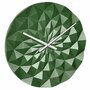 Ceas geometric de precizie, analog, de perete, creat de designer, model DIAMOND, verde metalic, TFA 60.3063.04 - 1