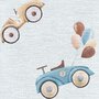 Saltea de infasat, Ceba Baby moale Retro Cars, Fara ftalati, 70 x 50 cm, Alb/Bej - 2