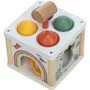 Centru de activitati, Free2Play, Cu figurine, Cu ciocanel, Din lemn, Conform cu standardul european de securitate EN71/123, 15 x 15 x 12 cm, 12 luni+, Multicolor - 7