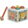 Centru de activitati, Free2Play, Cu figurine, Cu ciocanel, Din lemn, Conform cu standardul european de securitate EN71/123, 15 x 15 x 12 cm, 12 luni+, Multicolor - 3