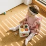 Centru de activitati, Free2Play, Cu figurine, Cu ciocanel, Din lemn, Conform cu standardul european de securitate EN71/123, 15 x 15 x 12 cm, 12 luni+, Multicolor - 11