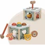 Centru de activitati, Free2Play, Cu figurine, Cu ciocanel, Din lemn, Conform cu standardul european de securitate EN71/123, 15 x 15 x 12 cm, 12 luni+, Multicolor - 14