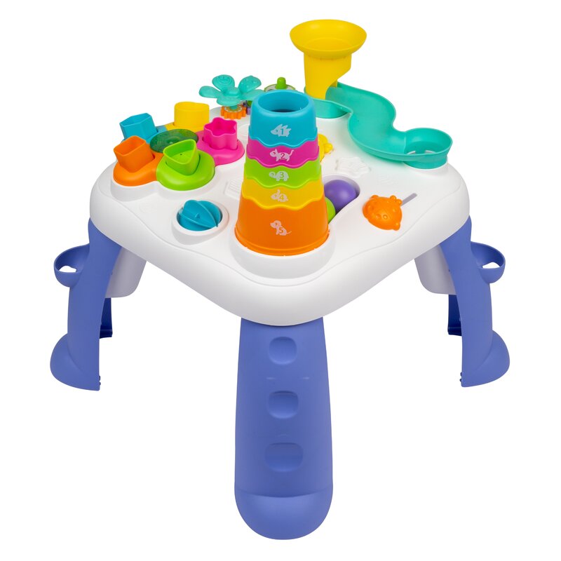 Centru de activitati, Playgro, Cu sunete si lumini, Cu 12 activitati diferite, Fara BPA, 12 luni+, Sensory Explorer Music and Lights Activit...