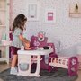 Smoby - Centru de ingrijire pentru papusi Baby Nurse Doll`s Play center cu 23 accesorii, Mov - 5