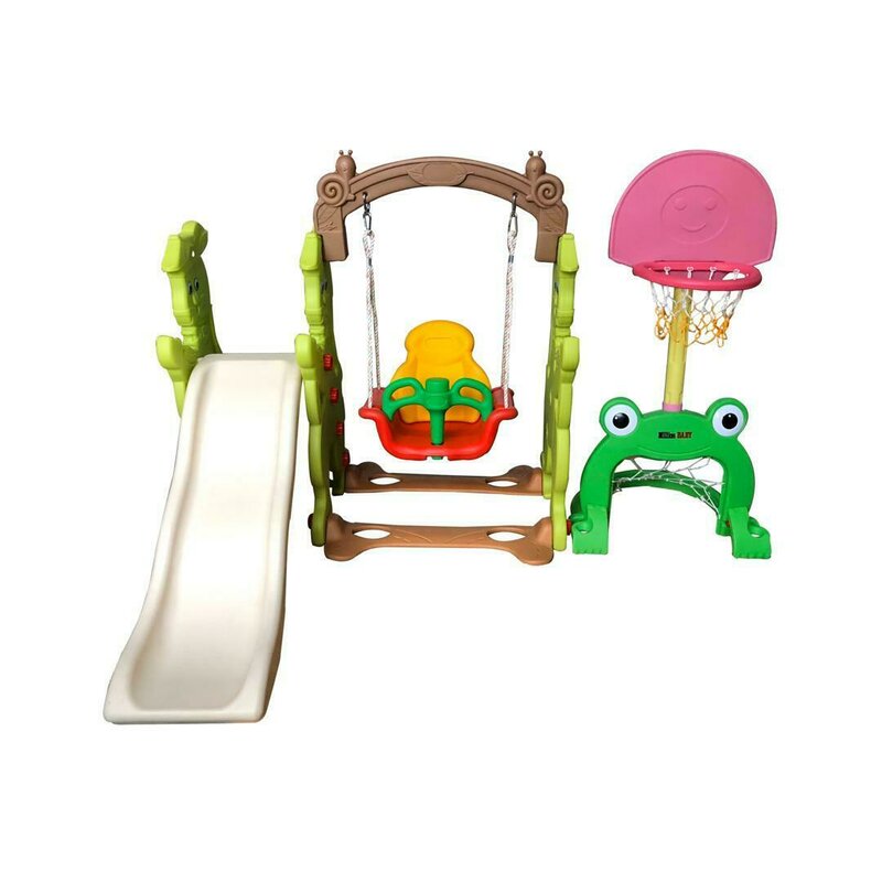 Million baby - centru de joaca 4 in 1 rabit slide, multicolor