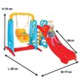 Centru de joaca Pilsan Cute Slide and Swing Set - 3