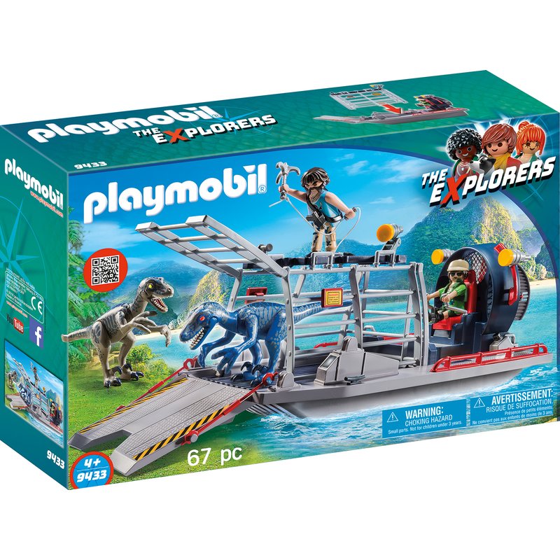 Playmobil - Cercetatori - Feribot si Raptor