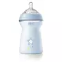 Biberon anticolici, Chicco, Natural Feeling, Plastic, Cu tetina Din silicon moale, Pentru hranire alternativa, Potrivit pentru nou-nascuti si sugari, Fara BPA, 330 ml, 6 luni+, Albastru - 1