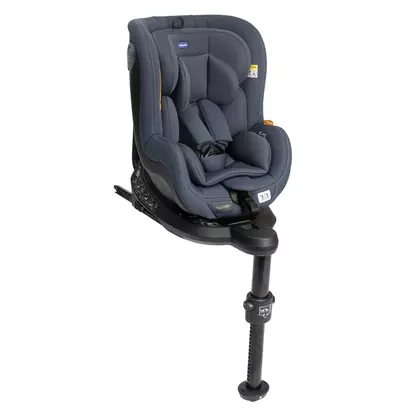 Scaun auto, Chicco, Seat2Fit, i-Size, Cu sistem Isofix, Rotire 360 grade, Reglabil, Sistem de siguranta in 5 puncte, 45-105 cm, 0-18 kg, 0-4 ani, Conform standardului de securitate ECE R 129/03, Albastru inchis
