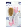Set pieptan si perie, Chicco, Par natural, Roz - 2
