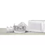 Sterilizator, Chicco, Pentru microunde, In 3-8 minute, Capacitate de pana la 5 biberoane, Protectie impotriva germenilor timp de 24h, Include cleste, 28x24x17 cm, Gri - 4