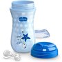 Sticla termica, Chicco, Pentru copii, Cu elemente fosforescente, 266 ml, 12 luni+, Albastru - 4